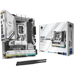 Дънна платка INTEL B860 STEEL LEGEND WIFI - 4x DDR5, Socket 1851, mATX, 4x PCI-E 4.0, 4x PCI-E 5.0, 1 x M.2, 1x HDMI, 1x DP