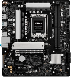 Дънна платка ASROCK B860M-X, mATX, LGA1851 , 2х DDR5, 1х M.2, 1х USB 3.2(type C), 3х USB 3.2 (type A), 2х USB 2.0 (type A), 1х HDMI, 1х RJ-45, 1х DP