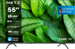 METZ Телевизор 55 UHD LED SMART TV,4K, Google TV, Frameless,2x10W