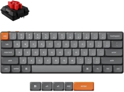 Клавиатура Keychron K9M-H1, геймърска, механична, Bluetooth 5.1, RGB подсветка, черен