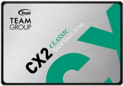 Хард диск / SSD TEAM GROUP CX2, 512GB, 2.5", SATA 3, 520 MB/s, 470 MB/s, 100 х 69.85 х 7