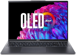 Лаптоп Acer Swift Go 16, SFG16-72-73WT, Intel Core Ultra 7 155U, 16" 3.2K OLED 120Hz, 32 GB LPDDR5X on board, 1000GB NVMe SSD, Сив