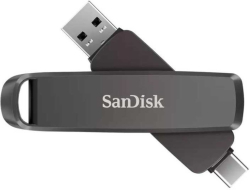 SANDISK Extreme PRO Dual Drive, 512GB, Metal Dual Drive, 1000-900MB-s, USB Type C + A, черен