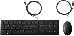 Клавиатура HP Wired 320MK EMEA-INTL, кабелна, английски локален евро щепсел, SmartBuy, (EU), черен