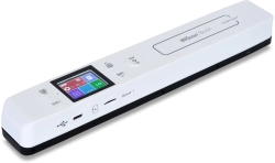 Скенер IRIScan Book 7, 1200 dpi, A4, JPEG, PDF, MicroSD™, Readiris™ OCR, 1.5" LCD екран, USB-C, CIS, бял