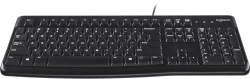 Клавиатура Logitech K120, мембранна, OEM, БДС, USB-A, черен