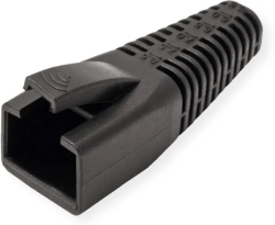 Конектор / букса VALUE 12.01.1115 :: Kink, защитна обувка за RJ-45, 10 бр. , черен
