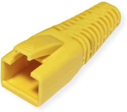 Конектор / букса Roline 12.01.1112 :: Kink, защитна обувка за RJ-45, 10 бр. , жълт