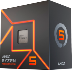 Процесор AMD CPU Desktop Ryzen 5 6C-12T 7400, 4.30 GHz, 22MB, 65W, AM5, MPK, Radeon Graphics, Wraith Stealth Cooler