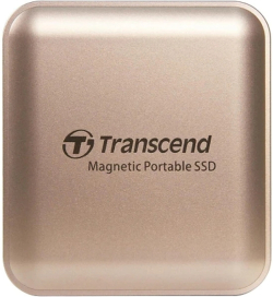 Transcend 2TB, External SSD, ESD420G, USB 20Gbps, Type C, Magsafe, Champagne Gold