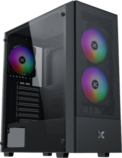 Xigmatek кутия Case ATX - Hero II Air 3F - RGB, Tempered Glass