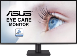 Монитор Asus VA27AQ Eye Care Monitor, 27 ", IPS, QHD, 99% sRGB, Frameless, HDMI, DisplayPort, VGA, 1ms MPRT, Stereo Speakers