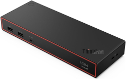 Докинг станция LENOVO USB 4 Smart Dock 5500, 100W, 1x HDMI, 2x DP, 1x RJ-45, 4x USB 3.2, 2x USB-C, 4K (3840 x 2160)-60 Hz, черен