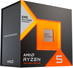 Процесор AMD CPU Desktop Ryzen 5 7500X3D, 6C-12T, 4.5GHz, 102MB, 65W, AM5