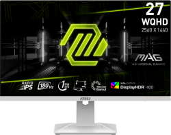 Монитор MSI MAG 274QRFW Gaming Monitor, 27" 180Hz, WQHD (2560x1440) 16:9, Rapid IPS Anti-glare, 1ms, 400nits, 1000:1, 178-178, AMD FreeSync