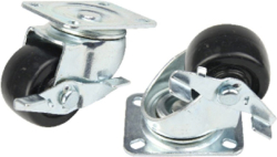 Аксесоар за шкаф Колело със спирачка за комуникационен шкаф - 1 брой