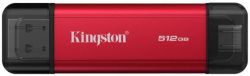 Флаш памет Kingston Dual USB-A-C Portable SSD 512GB - Black-Red