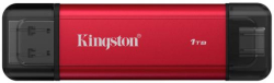 Флаш памет Kingston Dual USB-A-C Portable SSD 1TB - Black-Red