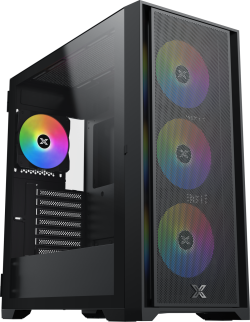 Кутия Xigmatek Master X II (Black, EATX, U3x1 & U2x2, Front Meshed Grill & Left TG, 4PCS Z20A & ARGB PCB)