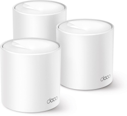 Безжични WiFi Mesh системa TP-LINK Точка за достъп DECO X10 (3-pack), AX1500, 2xGbE, MU-MIMO, WiFi