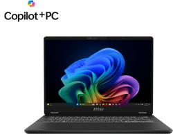 Лаптоп MSI Prestige 14 AI+ Evo C2VMG, Intel Core Ultra 9 288V, 14" 16:10 2.8K OLED, 32GB LPDDR5x, 1TB PCIe Gen4x4 SSD, Win 11 Home, Черен