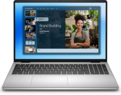 Лаптоп Dell 16 DC16251, Intel Core 5 120U, 5.0 GHz, 16GB DDR5, 512GB M.2 PCIe, Intel Graphics, 16.0" FHD+ (1920x1200), сребрист