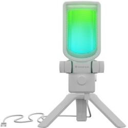 Микрофон Genesis Microphone Radium 250 USB Stand, Бяла