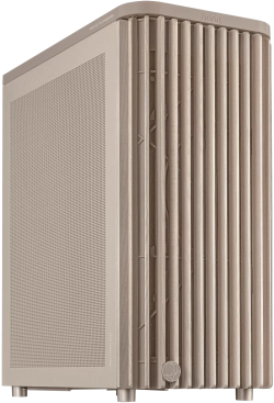 Кутия ASUS ProArt PA401 Wood Edition Beige - Mesh Panel, Mid Tower, ATX, 3х вентилатора, 2x 2.5'', 2x 2.5"/3.5", бежав