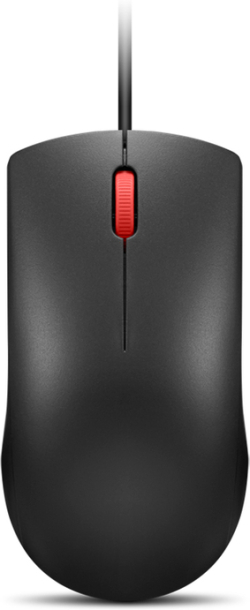 Мишка LENOVO 120, Жична USB, 1600 dpi, Черна