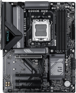 Дънна платка GIGABYTE B840 EAGLE WF6E - 4xDDR5, 4xSATA3, RAID, HDMI, DP, 3xM2, GLAN, 4xPCIEx16, WiFi