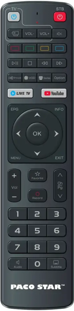 STB - мрежов плейър Дистанционно управление за PACO STAR OTT IPTV BOX LYNX 4K