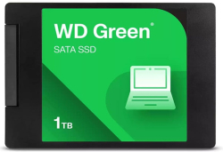 Хард диск / SSD Western Digital Green, 1TB, 2.5", SATA III, 545MB/s, зелен