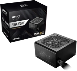 Захранване Asrock PRO-850G, 850W, 80 Plus GOLD, Non Modular PSU, 1x EPS 12V CPU, 2x PCIe 2x 4-pin, 4x SATA, 120 mm Fan, ATX 3.1