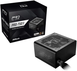 Захранване Asrock PRO-750B, 750W, 80 Plus BRONZE, Non Modular PSU, 120 mm Fan, ATX 3.1