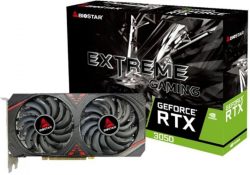Видеокарта BIOSTAR GeForce RTX 3050 6GB GDDR6, PCI-E 4.0 x16, 96-бита, HDMI, DVI-D, DP