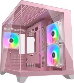 Кутия COUGAR FV150 Mini RGB PC Case, Mid tower, Розова