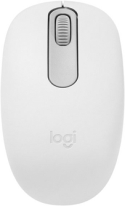 Мишка Logitech M196 Bluetooth, оптична, 1000 DPI, 2 бутона, бял
