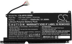 Батерия за лаптоп HP GAMING PAVILION 15-DK0009NG, Pavilion Gaming 16-A0006NM, HSTNN-DB9G, PG03XL, LipO, 11.55V, 4500mAh, CAMERON SINO