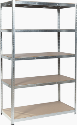  Метален стелаж Carmen CR-1012 E - 180х120х60 см, до 250 кг на рафт - цинк