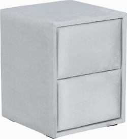 Нощно шкафче за спалня WAVE - светлосив 25