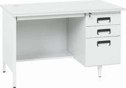 Метално бюро Carmen CR-1317 L - сиво