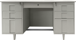 Метално бюро Carmen CR-1319 L - сиво