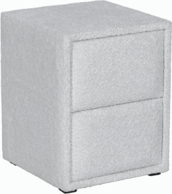 Нощно шкафче за спалня CANCUN - сребърен AN