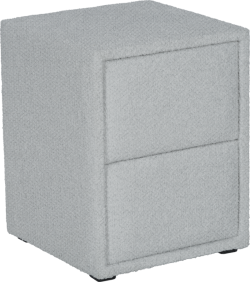 Нощно шкафче за спалня DIANA - светлосив 326