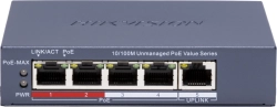 Комутатор/Суич HIKVISION DS-3E0105P-E/M(C)
