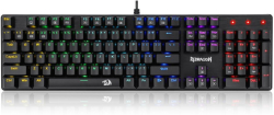 Механична геймърска клавиатура Redragon Sindri K671, Rainbow lighting, червени превключватели - черна
