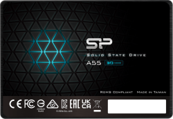 Хард диск / SSD SILICON POWER A55, 2.5", 1TB, SATA 3, 500 MB/s, 3D NAND flash, черен