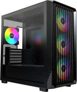 Montech кутия Case mATX - X5M (B) - 4 x 120 mm A-RGB, USB-C
