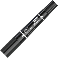  Beifa Перманентен маркер PY908, двоен, 0.5-1 - 5 mm, черен