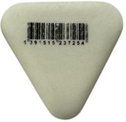 Beifa Гума за молив, триъгълна, малка, бяла